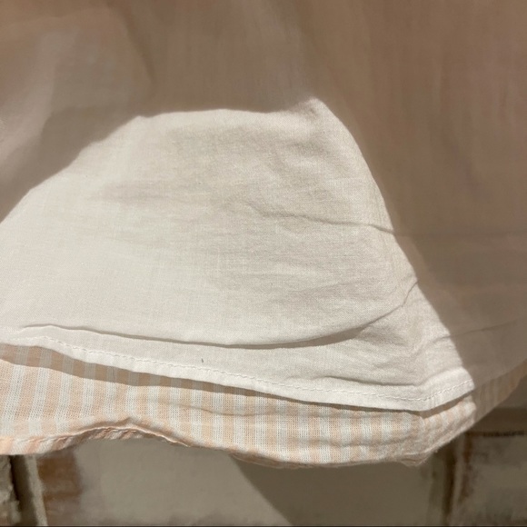 1.State ruffle asymmetrical button stripe tank - Picture 5 of 7